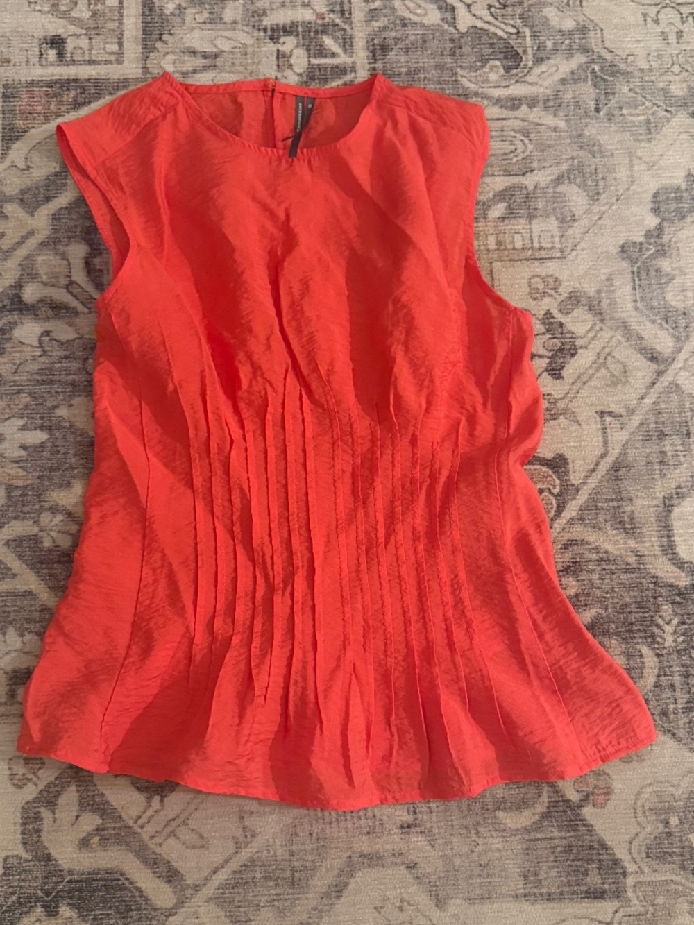 Anthropology Coral "Della" pleated top